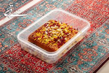 ته چین کامل بدون مرغ
