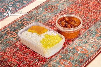 چلوخورش قیمه بادمجان با گوشت گوسفندی
