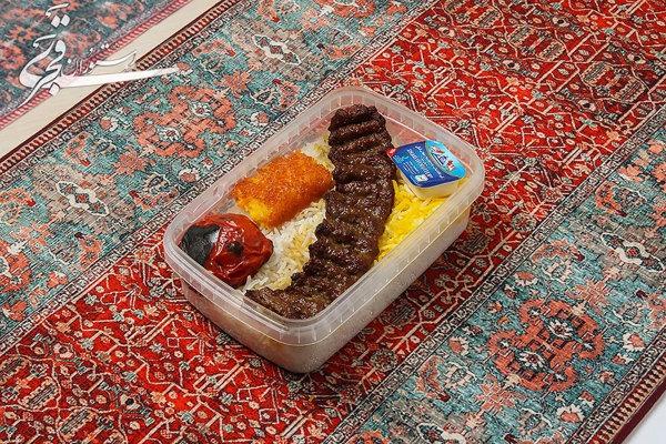 چلو کباب لقمه تک وعده